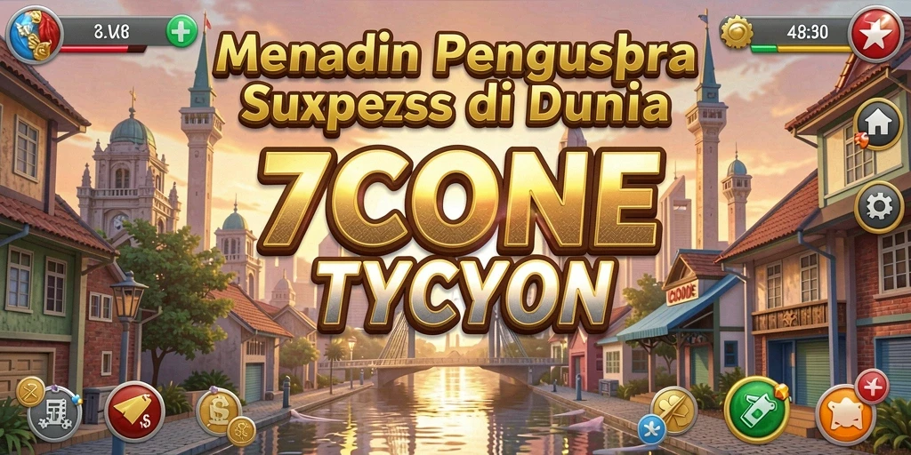 Tampilan gameplay 7CONE yang menarik dan menantang.