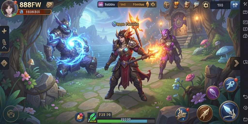 Tangkapan layar memperlihatkan aksi seru dalam game petualangan 888FW.