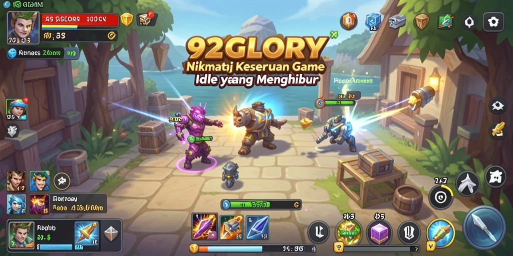 Tangkapan layar gameplay 92GLORY yang menarik dan penuh warna.