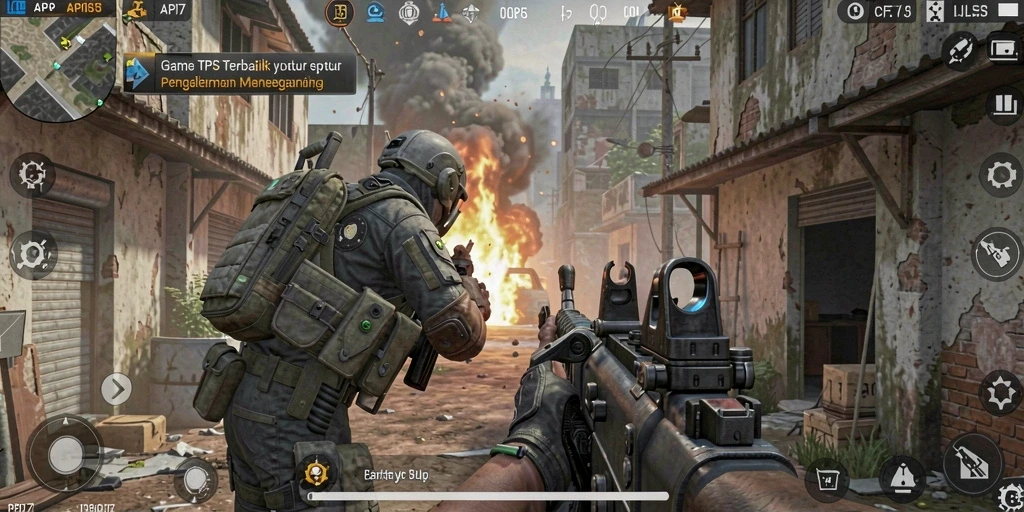 Tangkapan layar gameplay API77 menampilkan pertarungan yang intens dan grafik yang memukau.