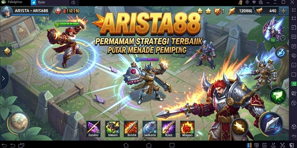 Tampilan gameplay ARISTA88 dengan strategi yang mendebarkan dan grafis menarik.