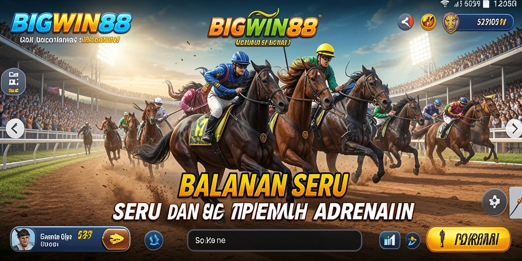 Gameplay Racing menegangkan dengan lintasan yang menantang.