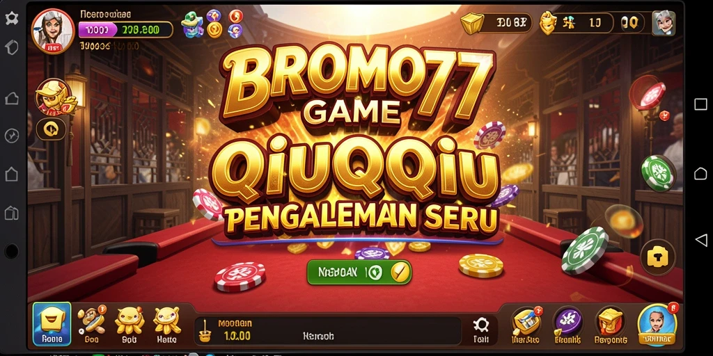 Gameplay seru BROMO77 dalam aksi QiuQiu.