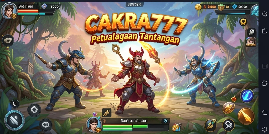 Screenshot gameplay CAKRA777 menunjukkan petualangan yang seru dan menantang.