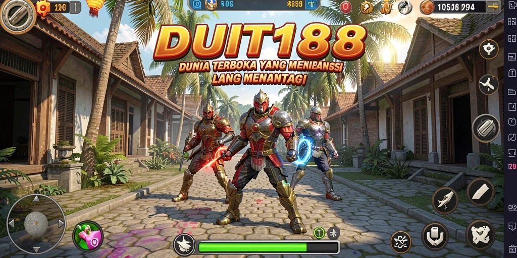 Tampilan gameplay Open World yang mengesankan di DUIT188.