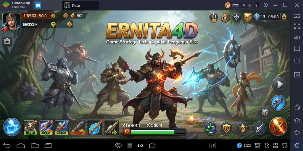 Tampilan gameplay menarik dari ERNITA4D yang penuh strategi.