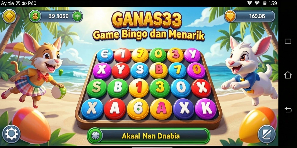 Tampilan gameplay menarik dari GANAS33 saat bermain Bingo.