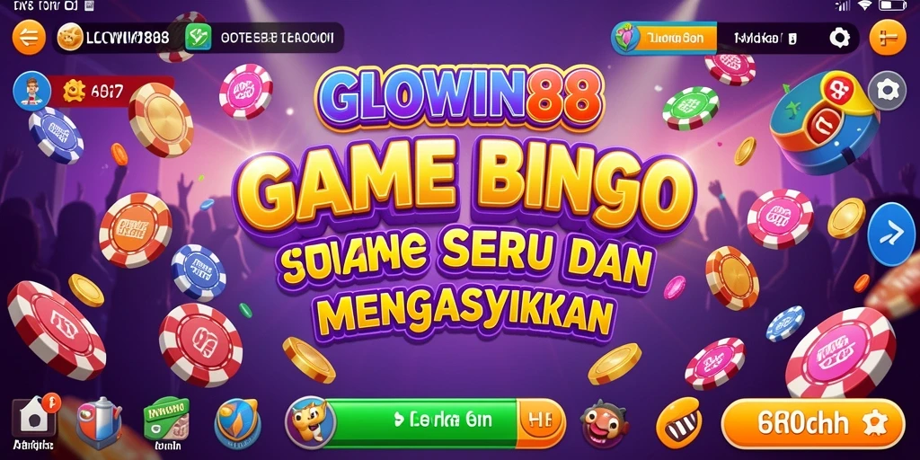 Screenshot gameplay Bingo GLOWIN88 yang seru dan menarik.