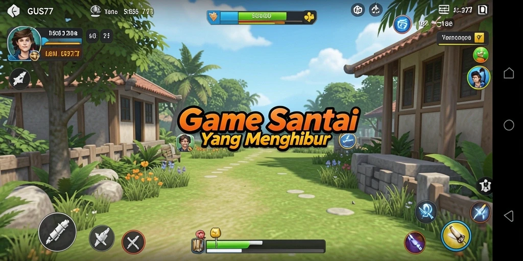 Tampilan gameplay GUS77 yang menghibur dan santai.