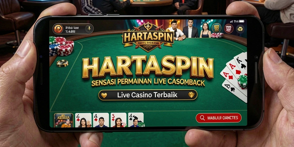 Tampilan gameplay HARTASPIN yang memukau dan interaktif.
