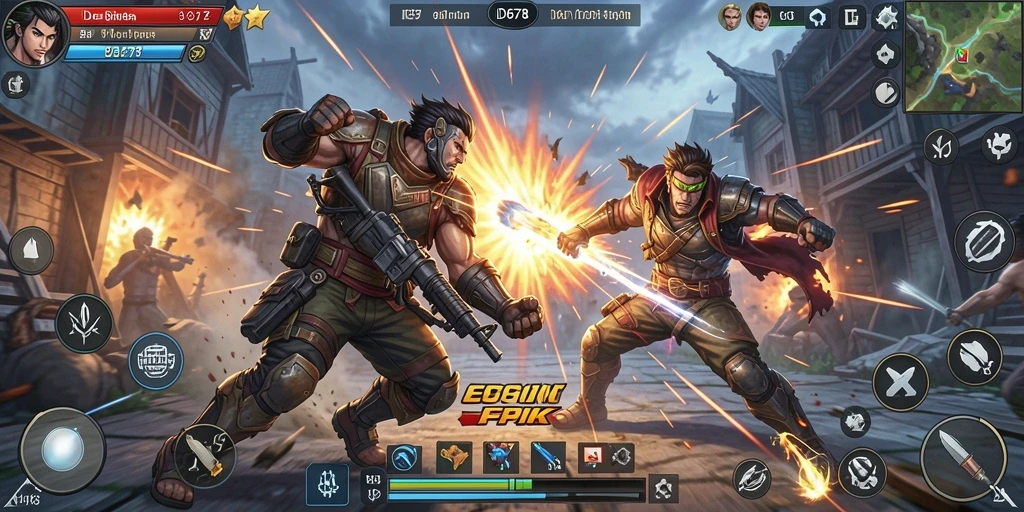 Screenshot gameplay dari ID678 yang penuh aksi mendebarkan.