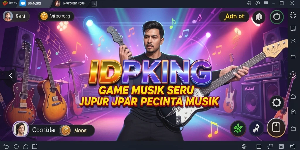 Tampilan gameplay seru dari aplikasi musik IDPKING.