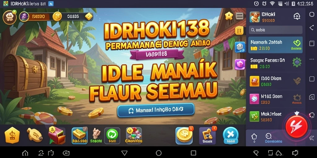 Screenshot gameplay <strong>IDRHOKI138</strong> menunjukkan keseruan permainan Idle.