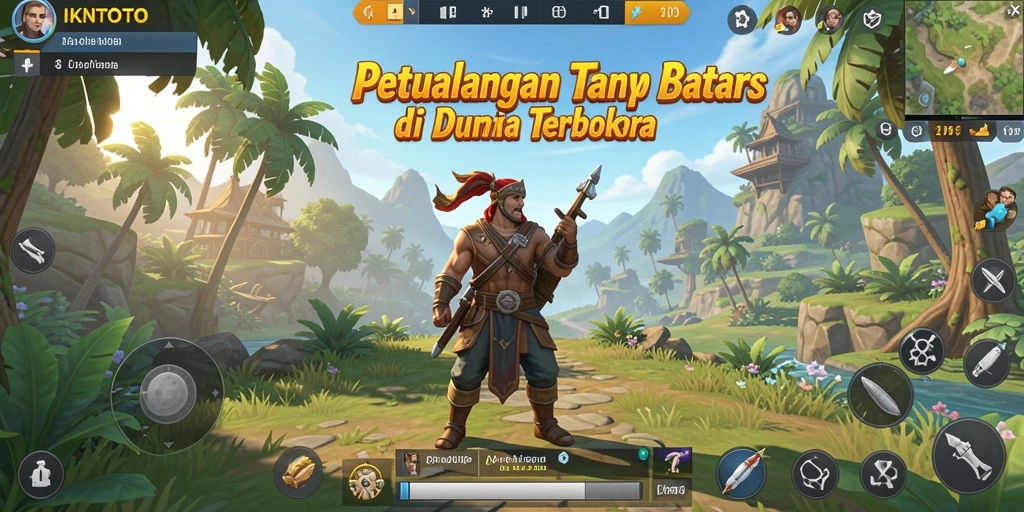 Tampilan gameplay IKNTOTO menampilkan keindahan dunia terbuka yang dianimasikan.