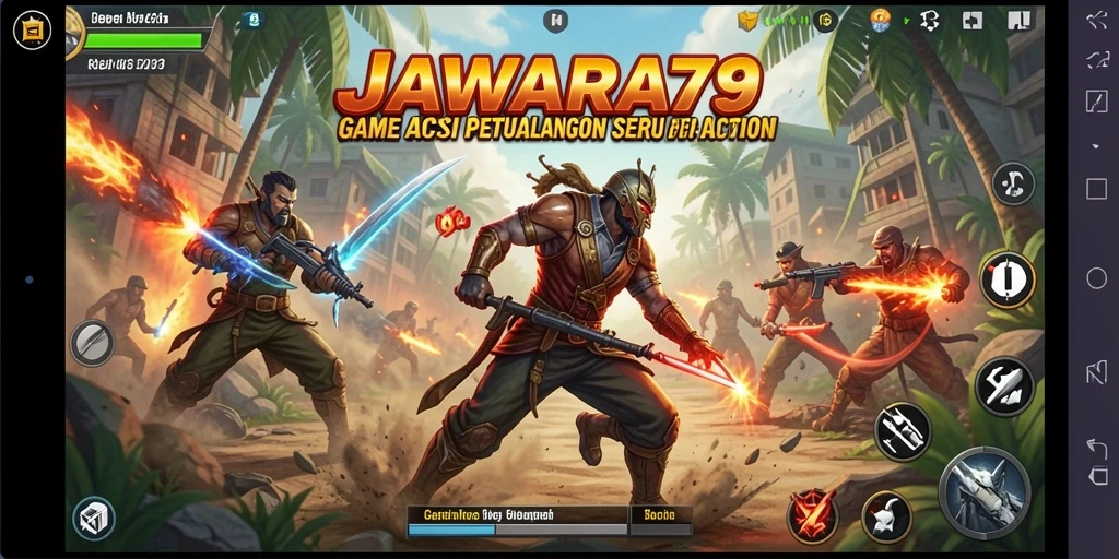 Tampilan aksi mendebarkan dalam JAWARA79 yang menantang.