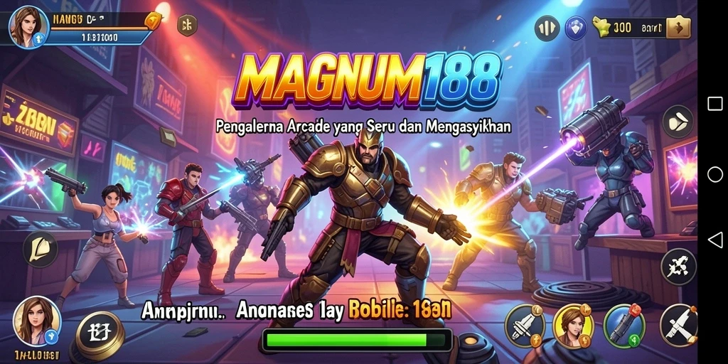 Tampilan aksi menarik dari gameplay Arcade MAGNUM188 yang seru.