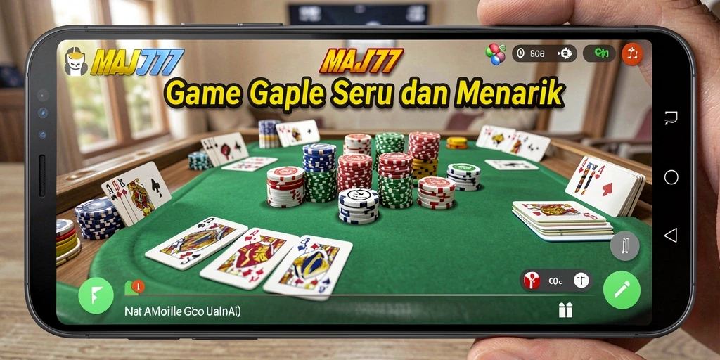 Tampilan gameplay seru MAJ777 saat bermain Gaple.