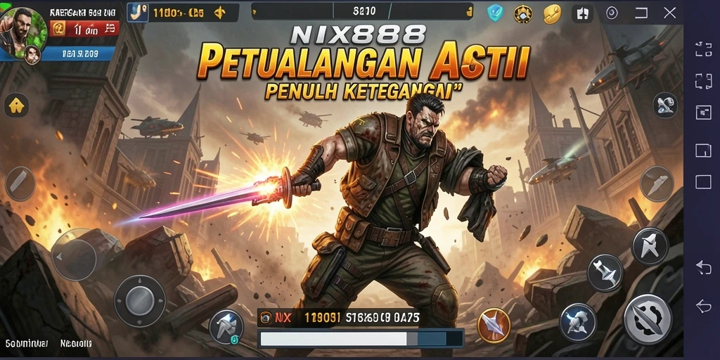 Screenshot menampilkan aksi seru dalam gameplay NX888.