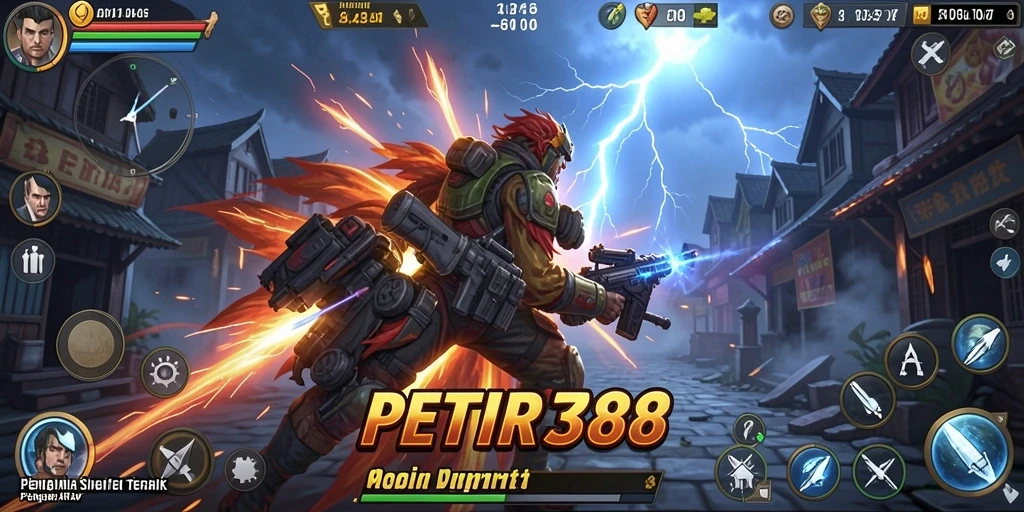 Tampilan gameplay simulasi yang interaktif dan menarik di PETIR388.