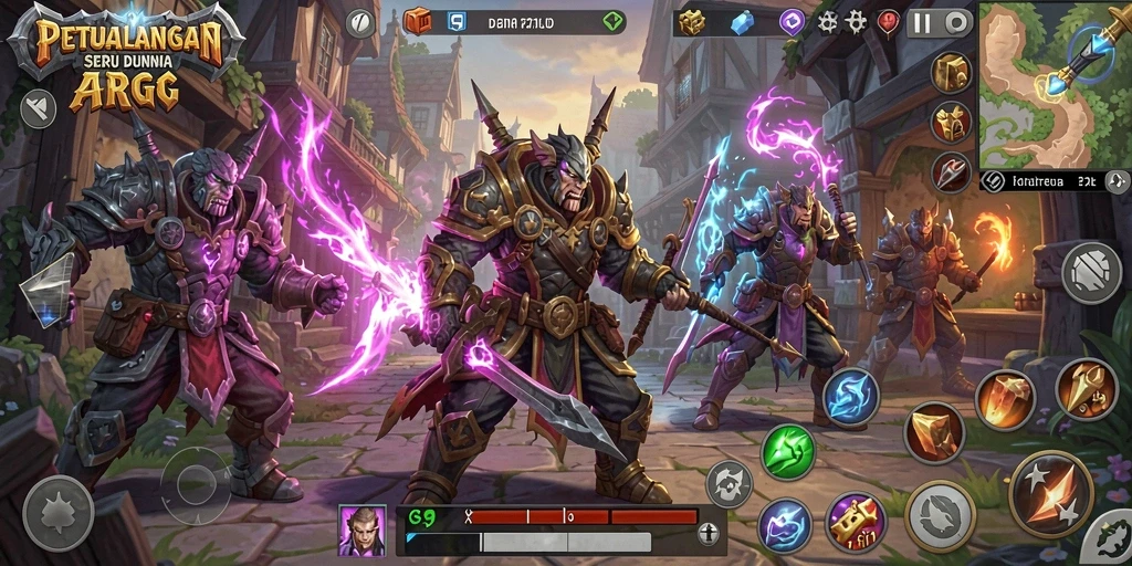 Tangkapan layar gameplay ARPG yang mendebarkan dari V21.