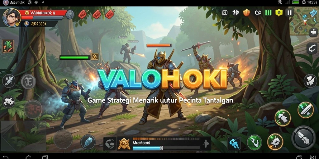 Tampilan permainan VALOHOKI dengan strategi yang unik dan mendebarkan.